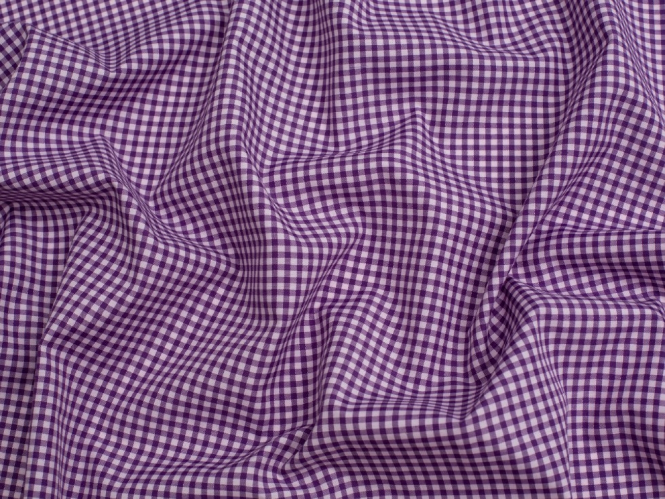 Minerva Core Range 1/8 inch Check Gingham Fabric Purple