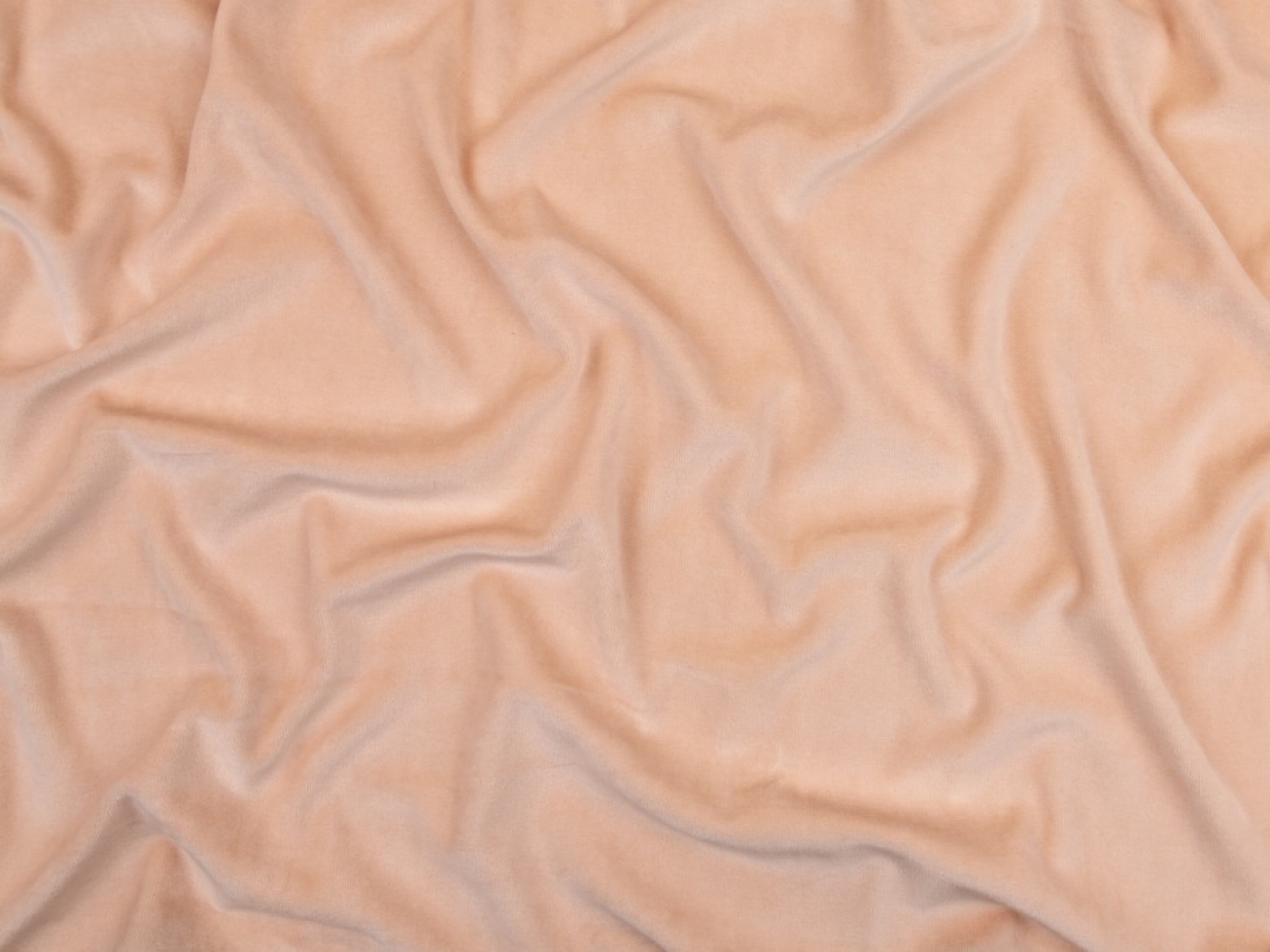 Minerva Core Range Cotton Velour Stretch Knit Fabric Pastel Pink