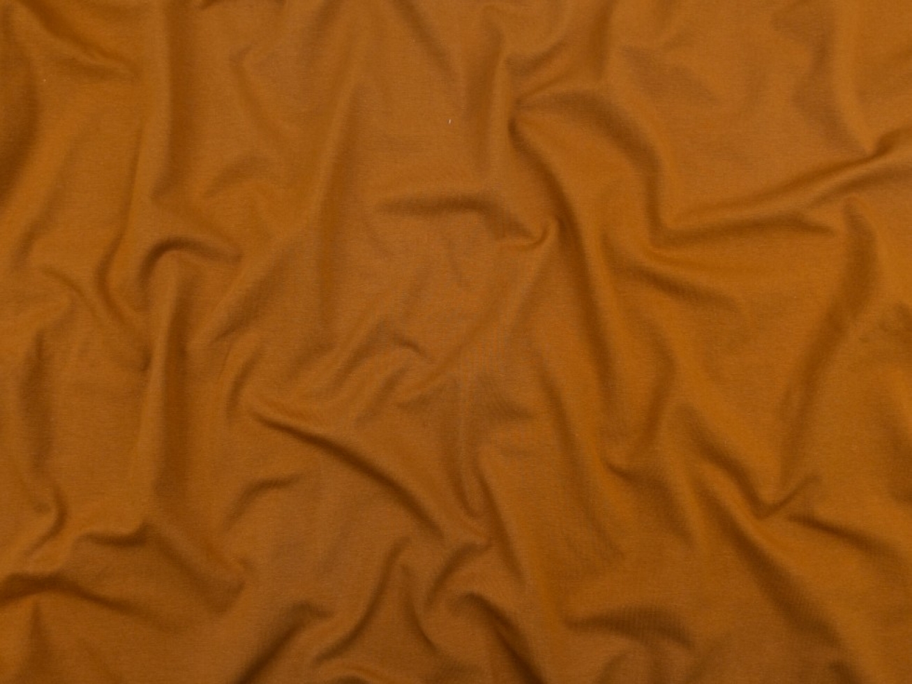 Minerva Core Range Heavy Cotton Jersey Stretch Knit Fabric Camel
