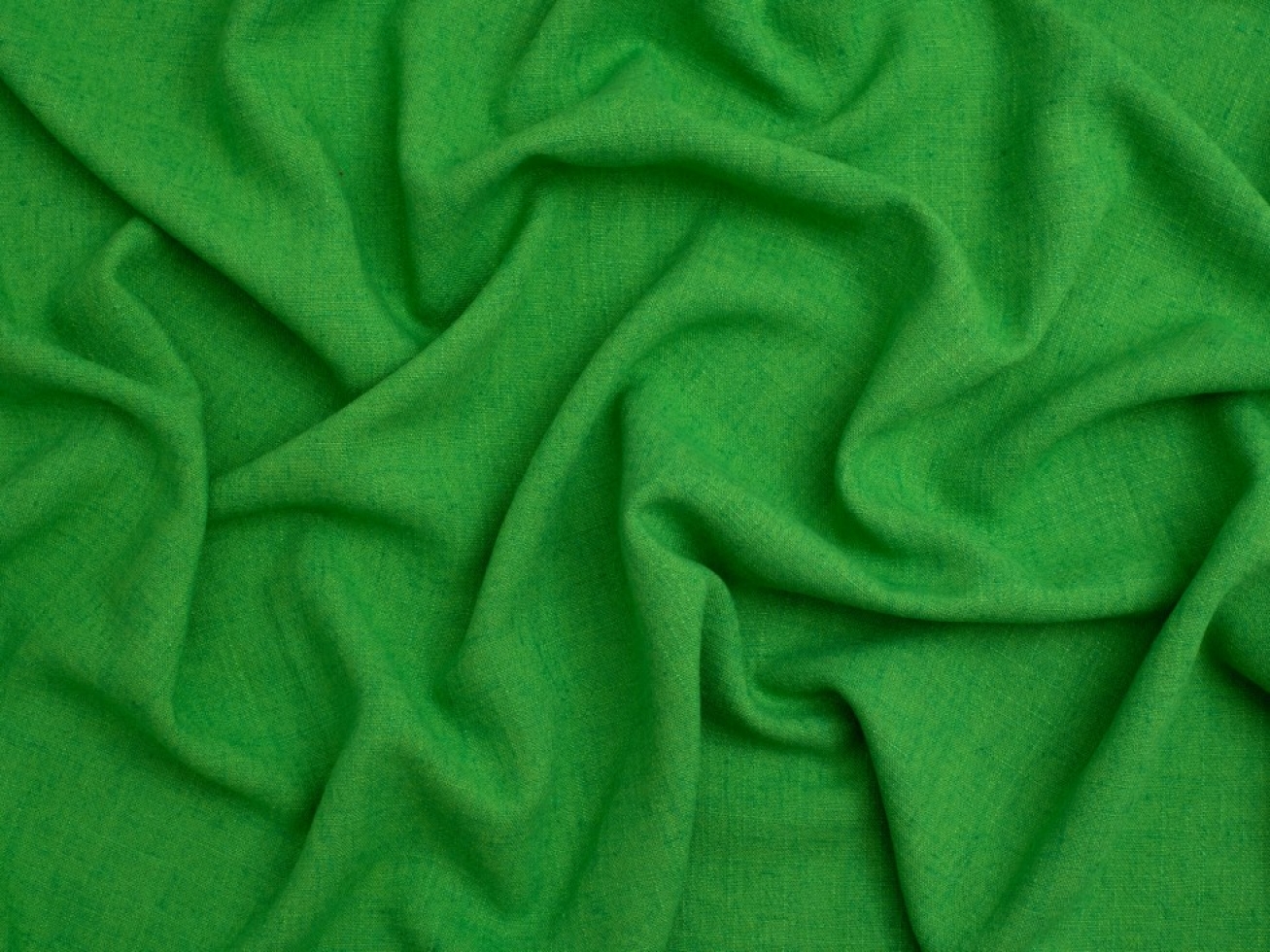 Minerva Core Range Textured Viscose Linen Noil Fabric Emerald Green