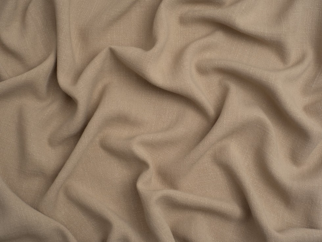 Minerva Core Range Textured Viscose Linen Noil Fabric Fawn