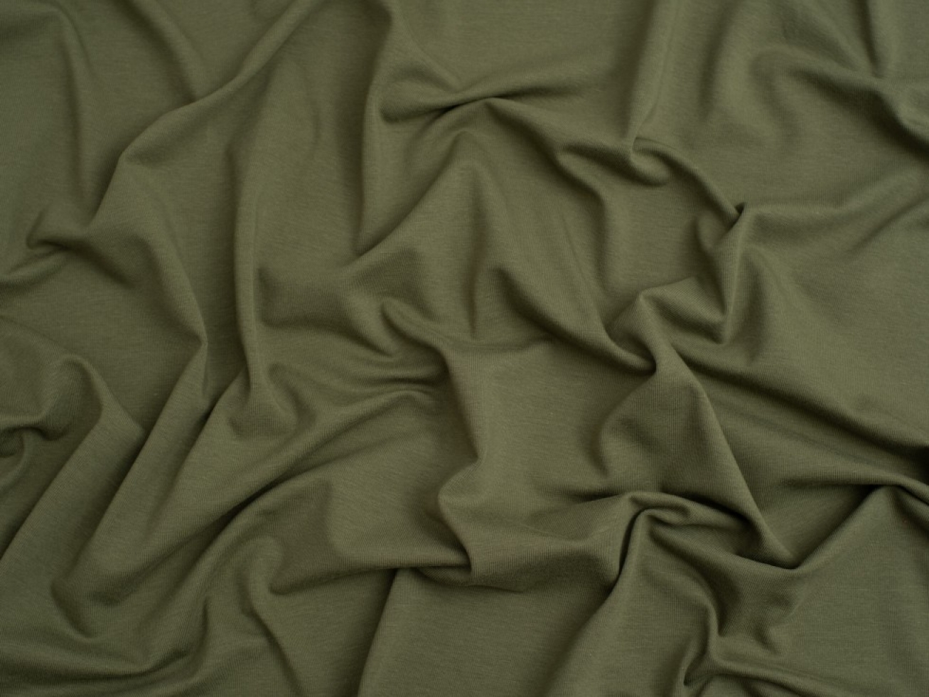 Minerva Core Range Baby Soft Cotton Jersey Stretch Knit Fabric Bottle Green