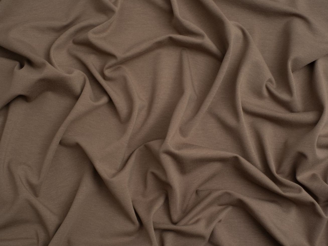 Minerva Core Range Baby Soft Cotton Jersey Stretch Knit Fabric Taupe