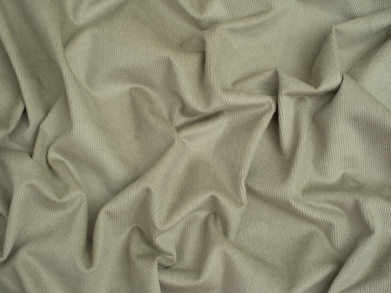 Minerva Core Range 16 Wale Stretch Woven Needlecord Fabric Khaki