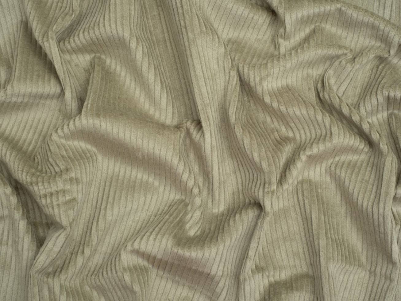 Minerva Core Range 6 Wale Stretch Woven Jumbo Cord Fabric Khaki