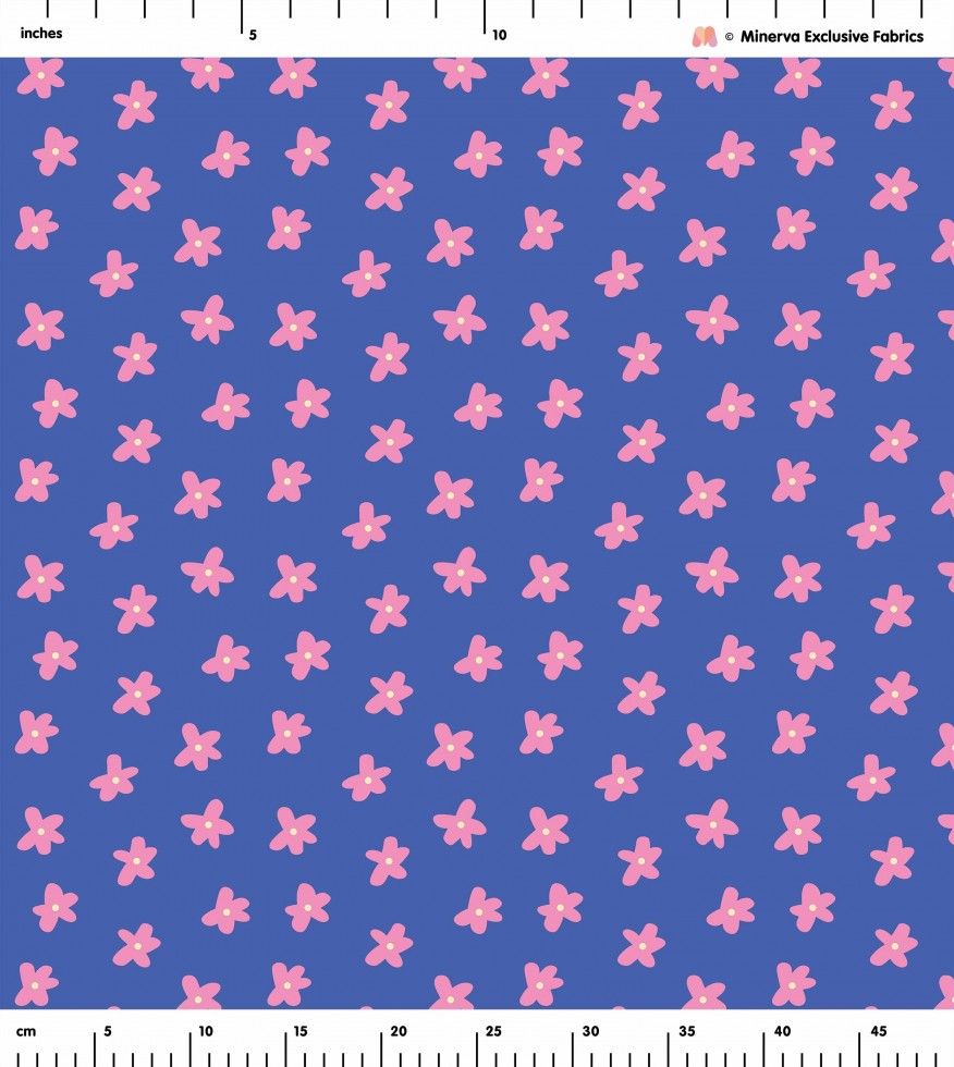 Minerva Exclusive Tammy Handmade Doodled Daisy Morrocaine Crepe