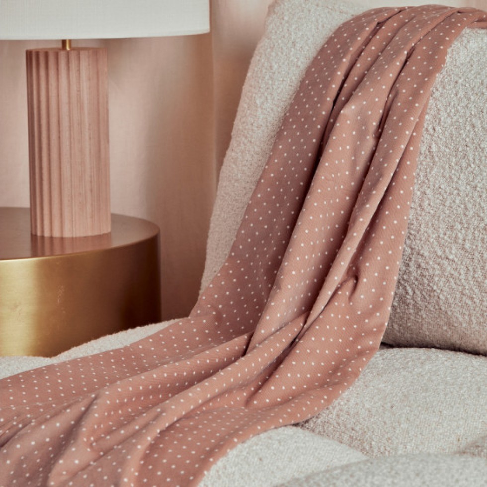 Atelier Brunette Polka Dot Fine Wale Cotton Corduroy Fabric Matcha