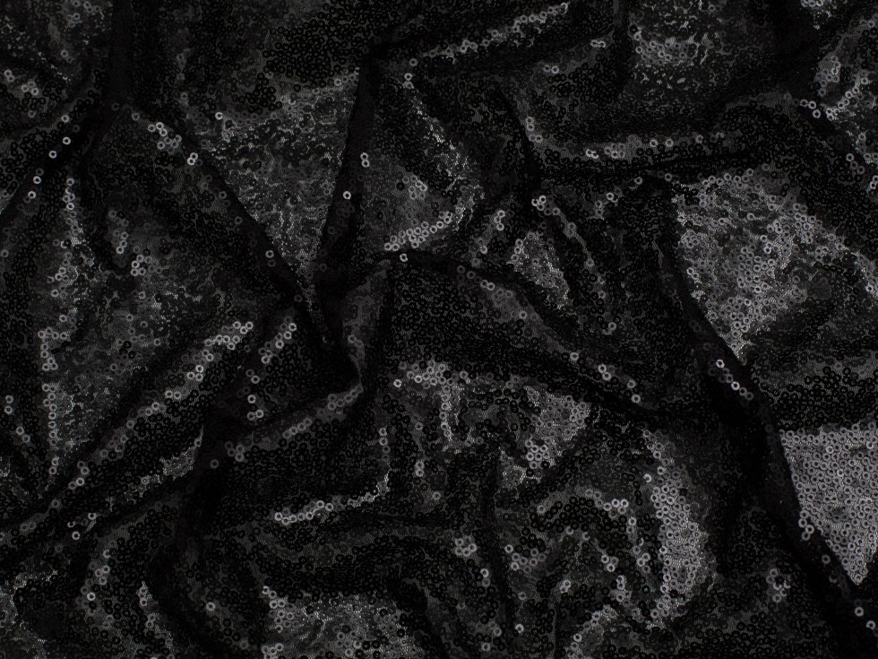 Minerva Crinolene Structured Net Fabric Black - Per Yard