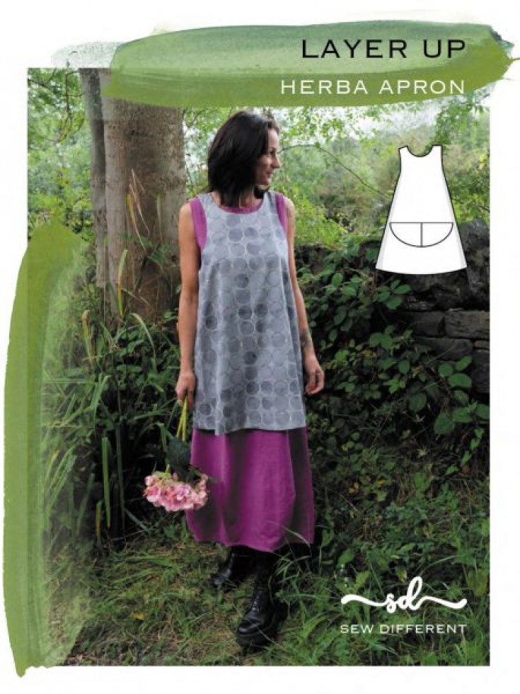 Sew Different Paper Sewing Pattern Herba Apron | Minerva