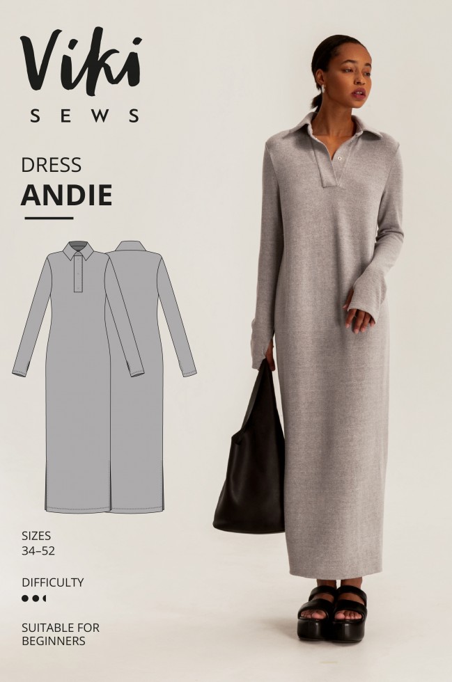 Vikisews Paper Sewing Pattern Andie Dress | Minerva