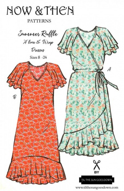 Now and Then Patterns Paper Sewing Pattern The Summer Ruffle Dress | Minerva Now and Then Patterns Paper Sewing Pattern The Summer Ruffle Dress | Minerva