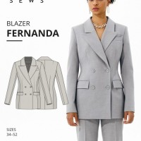 Vikisews Paper Sewing Pattern Fernanda Jacket | Minerva